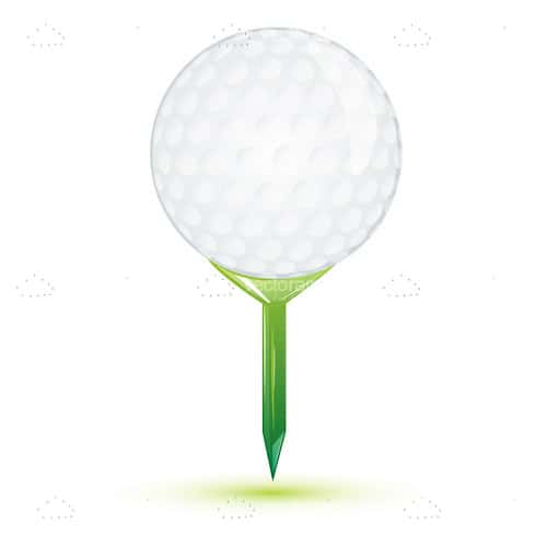 Golf Ball on a Tee